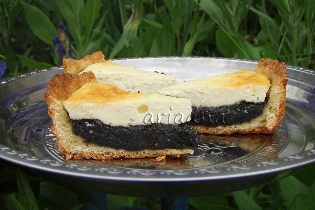 Песочная Ватрушка с творогом и маком