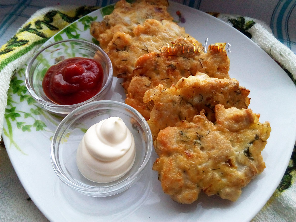 Polpette di pollo tritate al coltello