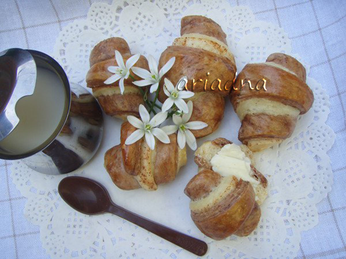 Two-Tone Yeast Croissants