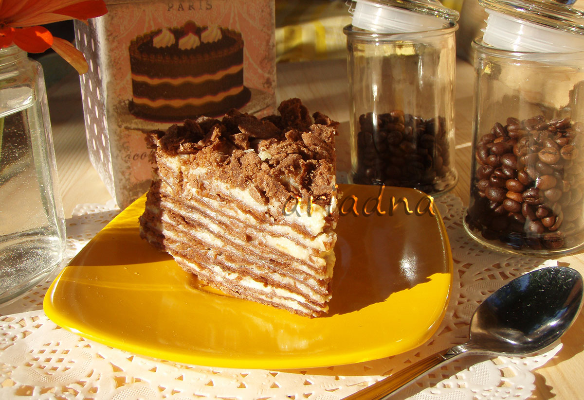 Torta "Napoleon" al cioccolato