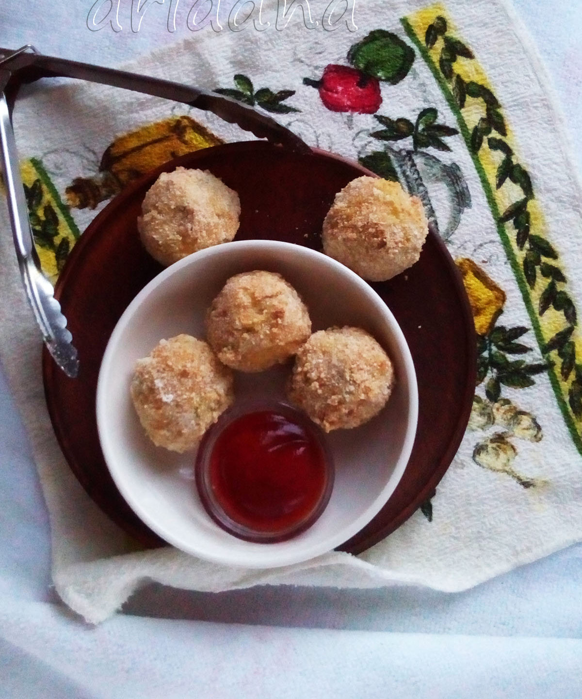 Картофельные шарики с плавленым сыром