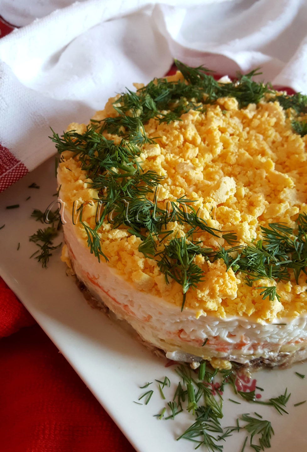 Mimosa Salad with Mackerel