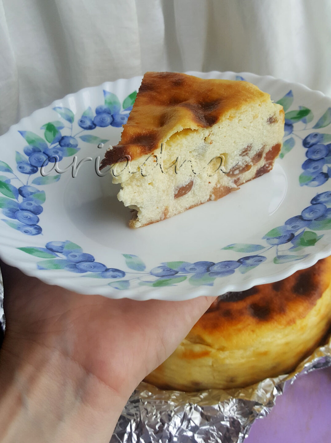 Запеканка школьная с изюмом